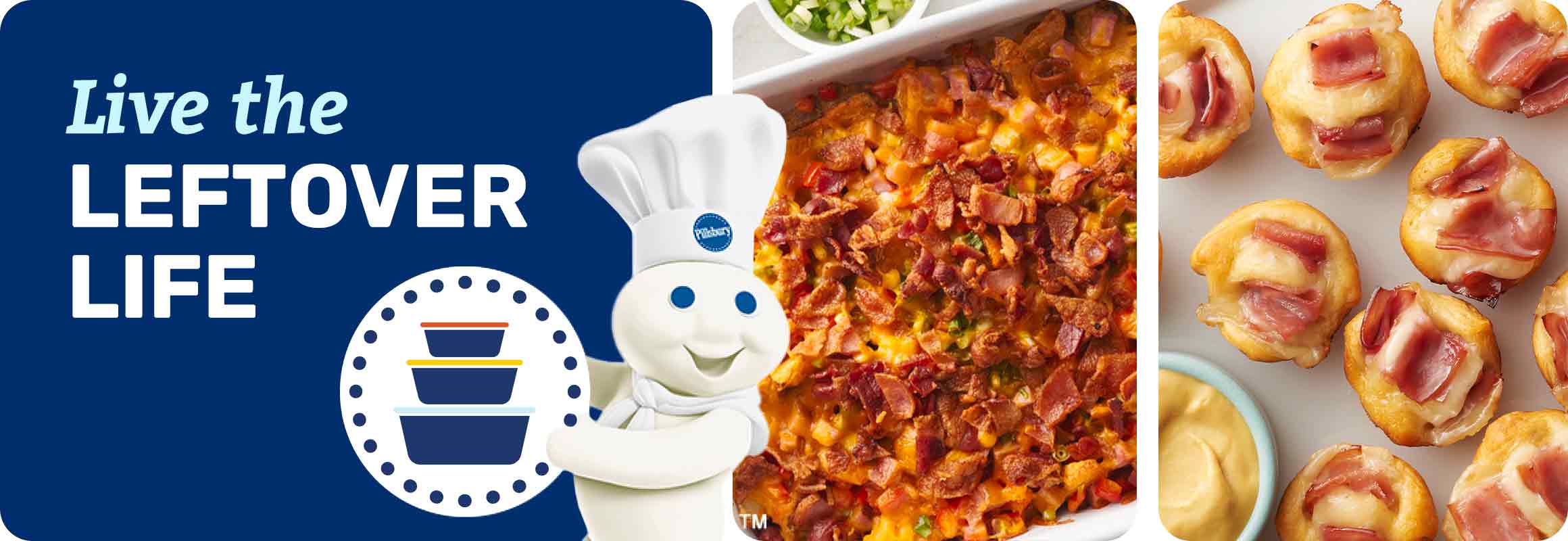 Two images of baked good next to the caption 